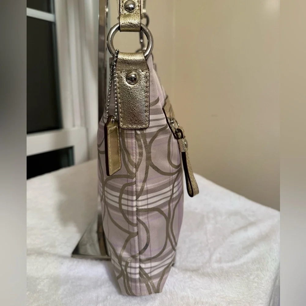 Coach Plaid Shoulder Bag - Picture 4 of 15